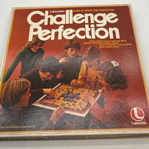 Vtg Lakeside Challenge Perfection Board Game Speed and Perception 1978 70s toys